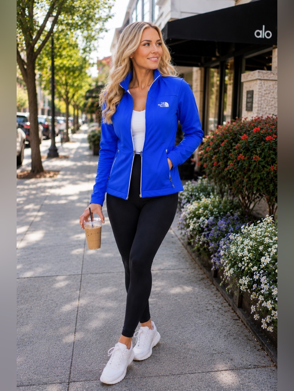The North Face Women's Cobalt Blue Fitted Zip Jacket